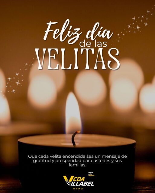 ✨ Celebramos una tradición que nos invita a agradecer y a compartir luz.
¡Feliz Día de las Velitas!