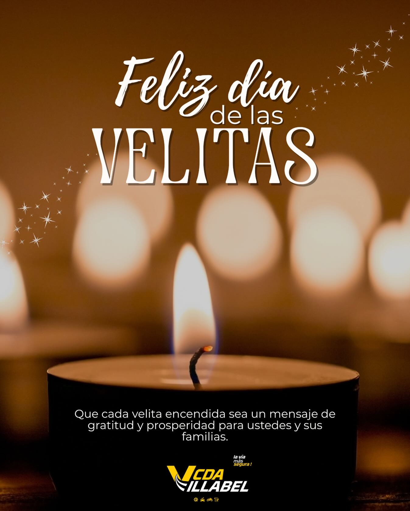 ✨ Celebramos una tradición que nos invita a agradecer y a compartir luz.
¡Feliz Día de las Velitas!